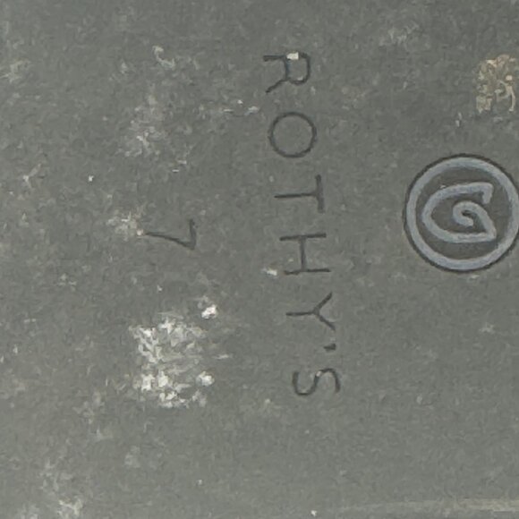 Rothys Round Toe Womens Size 7 Black & Blue Knit Ballet Flats - Picture 4 of 5